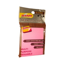 SMART NEON Stick Notes 3x2 - 100 sheets